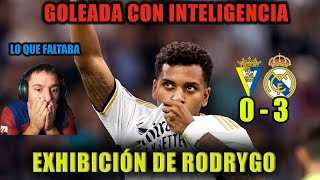 CADIZ 0  3 REAL MADRID UN RODRYGO ESTELAR LIDERA LA GOLEADA DE UN REAL MADRID CON MUCHAS BAJAS [upl. by Saffier]