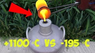 EXPERIMENT LAVA VS LIQUID NITROGEN [upl. by Saks]