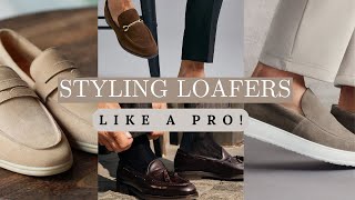 How To Style Mens Loafers with Outfit Ideas [upl. by Fellner]