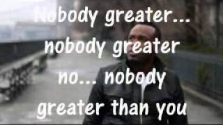 VASHAWN MITCHELL  NOBODY GREATER lyrics [upl. by Mafala]