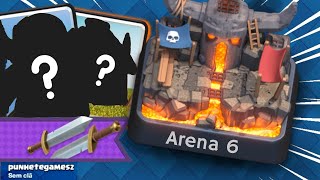 O MELHOR DECK POSSÍVEL DA ARENA 6 DO CLASH ROYALE 😂🤣 [upl. by Aramanta922]