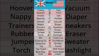 British Slang 🇬🇧 vs American Slang 🇺🇲englishtips englishwithmira vocabulary englishteacher [upl. by Matti]