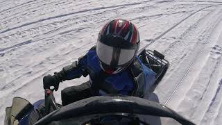 Snowmobiling Rip Van Winkle lake Tannersville NY 172018 [upl. by Newberry]