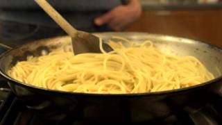 How to Quickly Cook Pasta in a Frying Pan  CHOW Tip [upl. by Nnaeiluj898]