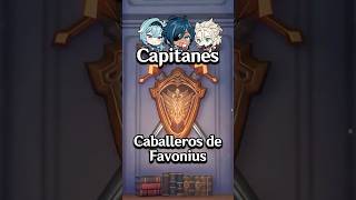 Los Capitanes de los Caballeros de Favonius Genshinimpact GenshinLore [upl. by Jet]