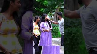 Pulling Cheek Prank On Cute Girl 😜  Wait For 🔚  Faizu Prank  shorts prank romantic funny [upl. by Notecnirp]