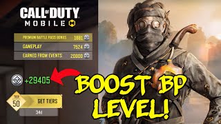 HOW TO LEVEL UP BATTLE PASS FASTER TO 50 IN COD MOBILE [upl. by Anjanette295]