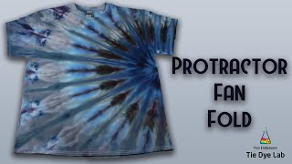 Tie Dye Designs Protractor Fan Fold Ice Dyed Tie Dye [upl. by Ayak435]