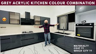 modular kitchen design with price  modular kitchen tour [upl. by Eyot]