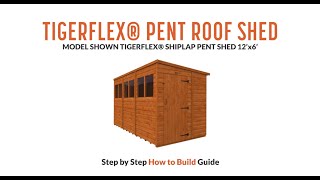 How to Build a TigerFlex® Next Day Pent Shed  Tiger Sheds [upl. by Ebbie665]