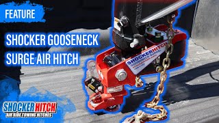 30000 to 40000 lbs Gooseneck Air Hitch  Shocker Gooseneck Surge Air Hitch amp Shift Lock Coupler [upl. by Ahsenrat]