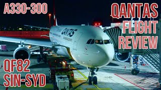 QANTAS FLIGHT REVIEW  QF82  SINGAPORE TO SYDNEY  A330300 [upl. by Nim]