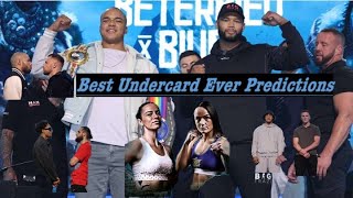 FIGHT CARD PREDICTIONS Artur Beterbiev vs Dmitry Bivol Undercard Thoughts [upl. by Gurl379]