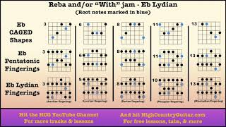 Reba jam  Phish  10 Minute Backing Track [upl. by Otto96]