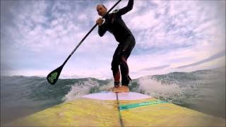 SUP surfing Fone Anakoa 91 2015 Gwithian Aug 15 [upl. by Cock]