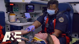 EMS Treat Trauma Nurse With Scary Head Injury  Nightwatch  AampE [upl. by Gelb]