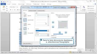 Comment modifier les bordures de page et de paragraphe avec Word 2010 [upl. by Henriha]