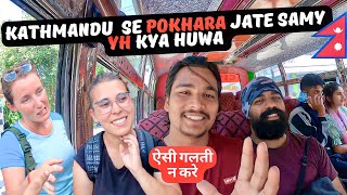 Crazy Bus Journey Kathmandu To Pokhara  Nepal trip 2022 [upl. by Alahs904]