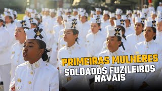 Primeiras mulheres Soldados Fuzileiros Navais [upl. by Biles175]