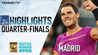 Highlights Nadal Thiem Through To Semis In Madrid 2017 [upl. by Vitoria]