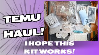 Temu Haul I Sure Hope This Kit Works [upl. by Atteiluj154]