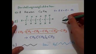 Nomenklatur und Darstellung der nAlkane [upl. by Chadbourne]