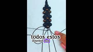 Pulseras de hilo 🧿 pulsera de macrame paso a paso [upl. by Amoritta34]