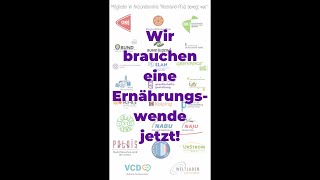 Aktionsbündnis quotRLP bewegt wasquot fordert Wir brauchen eine Ernährungswende – jetzt [upl. by Aridnere]