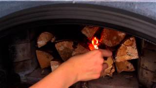 How to use a Tulikivi fireplace with bakeoven [upl. by Amilas409]