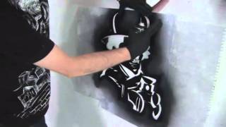 How To Create A Graffiti Stencil [upl. by Anilorac342]