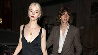 Anya Taylor Joy Steps Out In A Plunging Black Dress With Her Husband To Celebrate Charlis Birthday [upl. by Olonam]