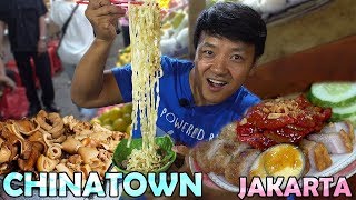 CHINESE Street Food Exploring CHINATOWN in Jakarta Indonesia Food Tour [upl. by Orlena]