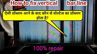 How to fix vertical bar line tape952201 cof data 32inch PT PANAL repi [upl. by Randall]