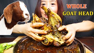 WHOLE GOATMUTTON HEAD MUKBANG ASMREATING SHOW BIGBITE REAL MUKBANG [upl. by Llirret]