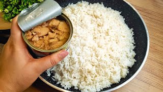 Do you have rice and canned tuna at home Easy and delicious recipe [upl. by Aitra]