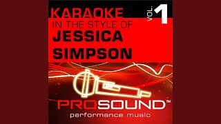 Heart Of Innocence Karaoke With Background Vocals In the style of Jessica Simpson [upl. by Galen655]