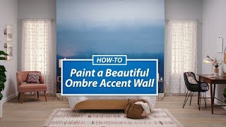 Ask SW How To Paint An Ombre Accent Wall  SherwinWilliams [upl. by Lrad]