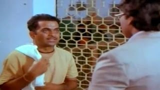 Swayamkrushi Movie  Chiranjeevi Scolding Brahmanandam Scene  Chiranjeevi  Vijayashanti [upl. by Hospers]