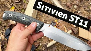 Sitivien ST11  Impressive Large Frame Survival Knife [upl. by Anitirhc]