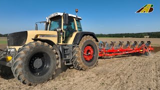 Ackerland pflügen 2024 Traktor FENDT 93 Vario Sondermodel KUHN 7Schar Aufsattelpflug Landwirtschaft [upl. by Ziegler]