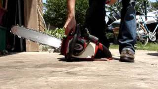 Vintage Homelite XL 400 Automatic Chainsaw the try and start it vid [upl. by Matthaus]