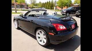 2007 Chrysler Crossfire Convertible  6 Speed Manual Triple Black Only 33000 Miles Southern Car [upl. by Readus722]