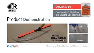 ARDEX K 10™ Choose Reactivatable™  Demonstration [upl. by Soule]