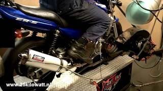 Kawasaki ER5 full system Giannelli exhaust [upl. by Annorah486]