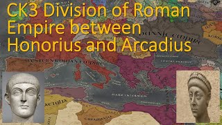 CK3 Timelapse but starts from division of Roman Empire [upl. by Amorete120]