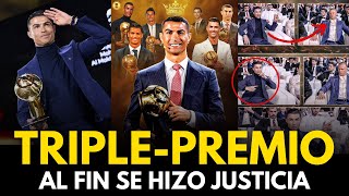 TRIPLE PREMIO para CRISTIANO RONALDO en los GLOBE SOCCER AWARDS 2024 • Se hizo JUSTICIA con HAALAND [upl. by Dirtsa634]