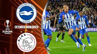 Brighton vs Ajax Extended Highlights  UEL Group Stage MD 3  CBS Sports Golazo [upl. by Vidovik782]