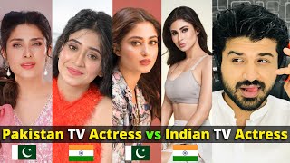 Pakistani React on Indian TV Actresses vs Pakistani TV Actresses Pick One Challenge Reaction Vlogger [upl. by Cerellia]