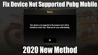 2020 Fix Device Not Supported PUBG Mobile Working [upl. by Hinckley]