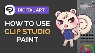 How to Use CLIP STUDIO PAINT  Digital Art Tutorial for BEGINNERS step by step [upl. by Elleirb]